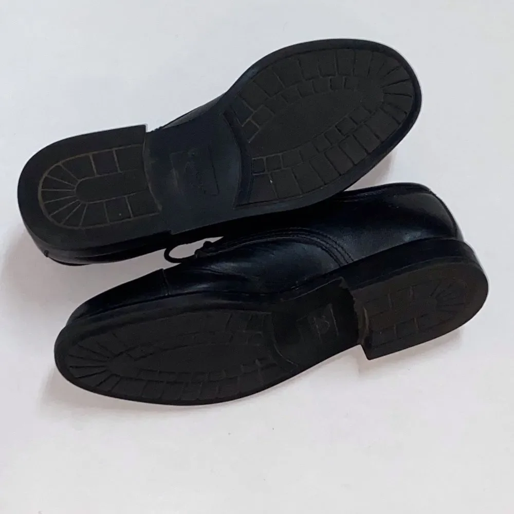Dockers Classic Black Men's Leather Derbys Size 10.5W
